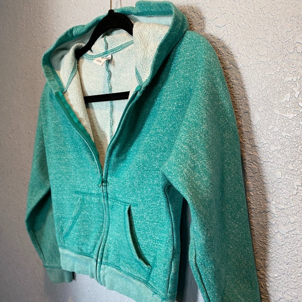 Old Navy Girl's Size M Teal Zip Hoodie